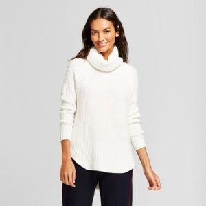 Cream Chunky Cowlneck Tunic from A New Day
